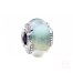 PANDORA Charm de Cristal de Murano Multicolor en plata de ley & Pluma Curvada mujer plateado  792577C00